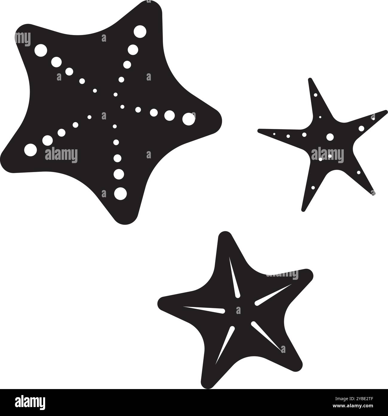disegno del logo con illustrazione vettoriale dell'icona stella marina Illustrazione Vettoriale