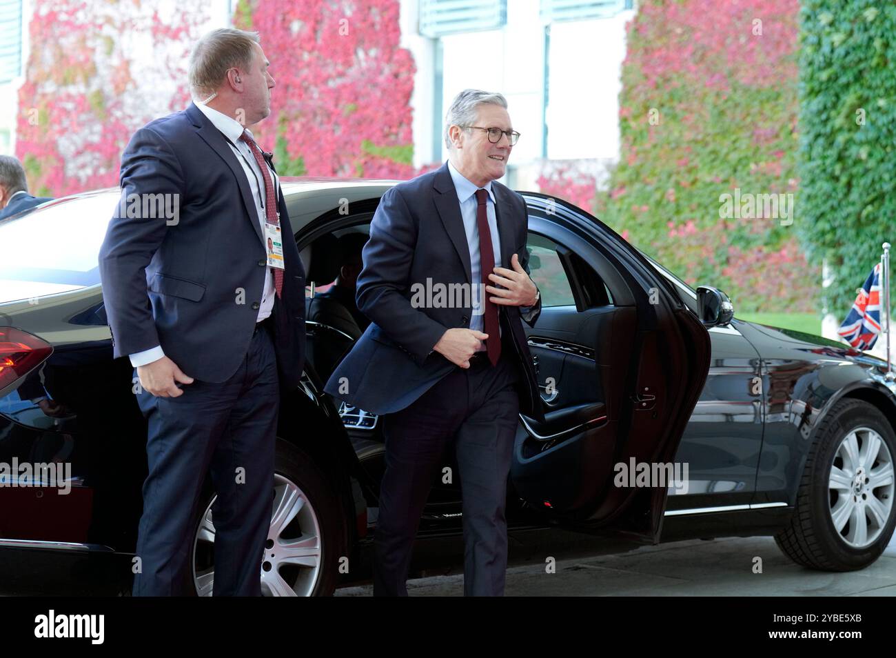 Keir Starmer bei der Ankunft zum QUAD Treffen anlässlich des Besuchs des amerikanischen Präsidenten Joe Biden im Bundeskanzleramt. Berlino, 18.10.2024 Foto Stock