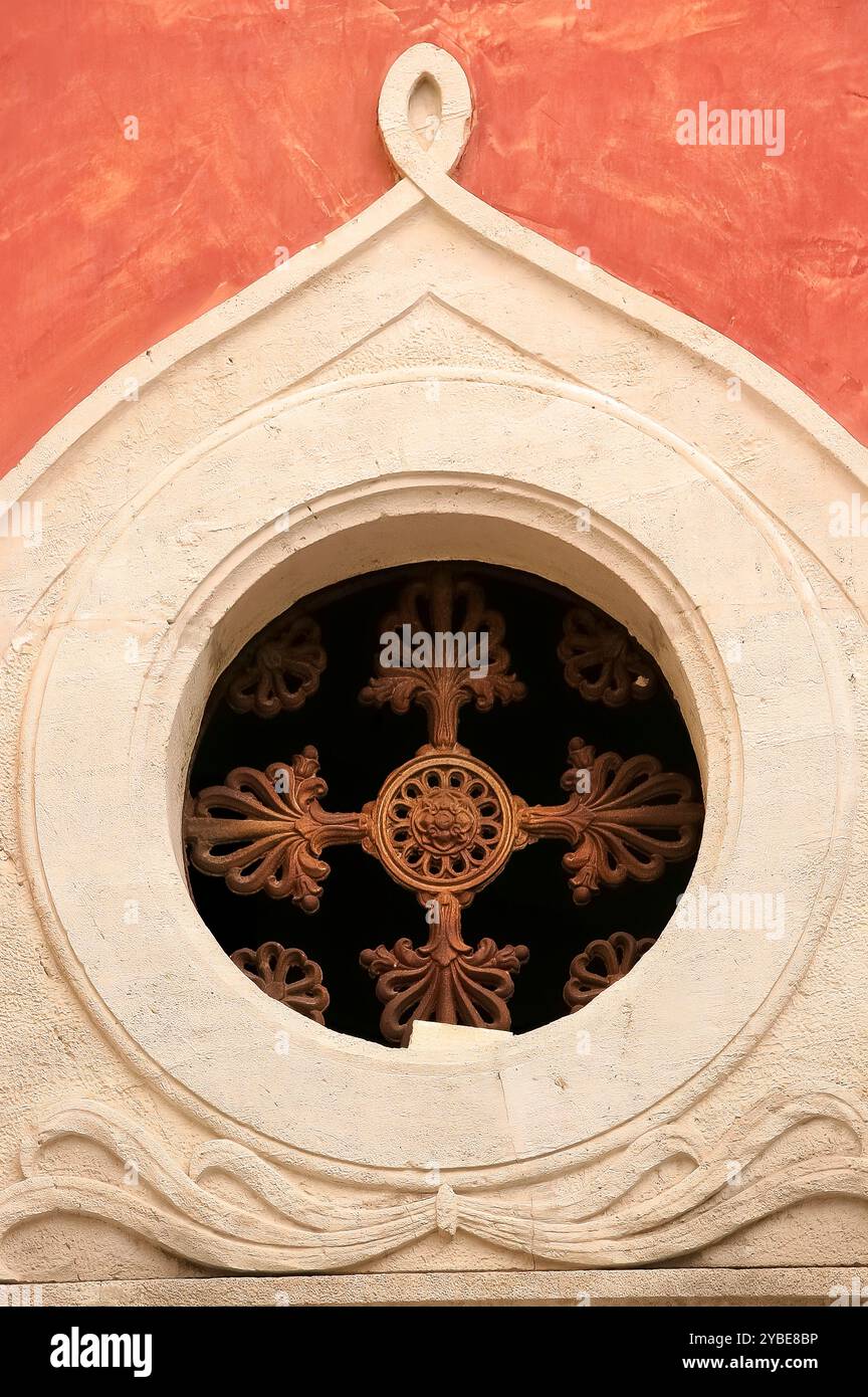 Italia Apulia Castellaneta (TA) il palazzo Catalano - dettaglio Foto Stock