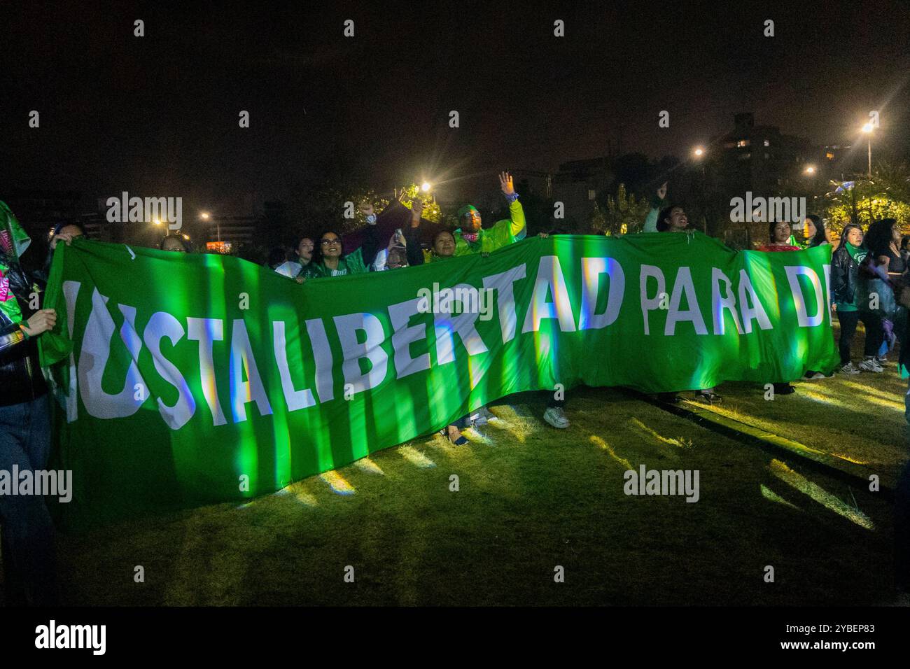 28 S, MARCIA PER LA DEPENALIZZAZIONE DELL'ABORTO, QUITO - ECUADOR. 2024 in Ecuador, la depenalizzazione dell’aborto è avanzata, ma affronta ancora il segno Foto Stock