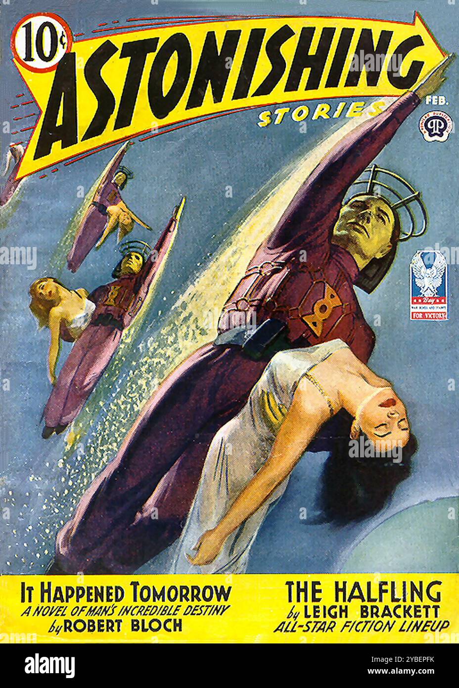 Astonishing Stories, febbraio 1943. Foto Stock