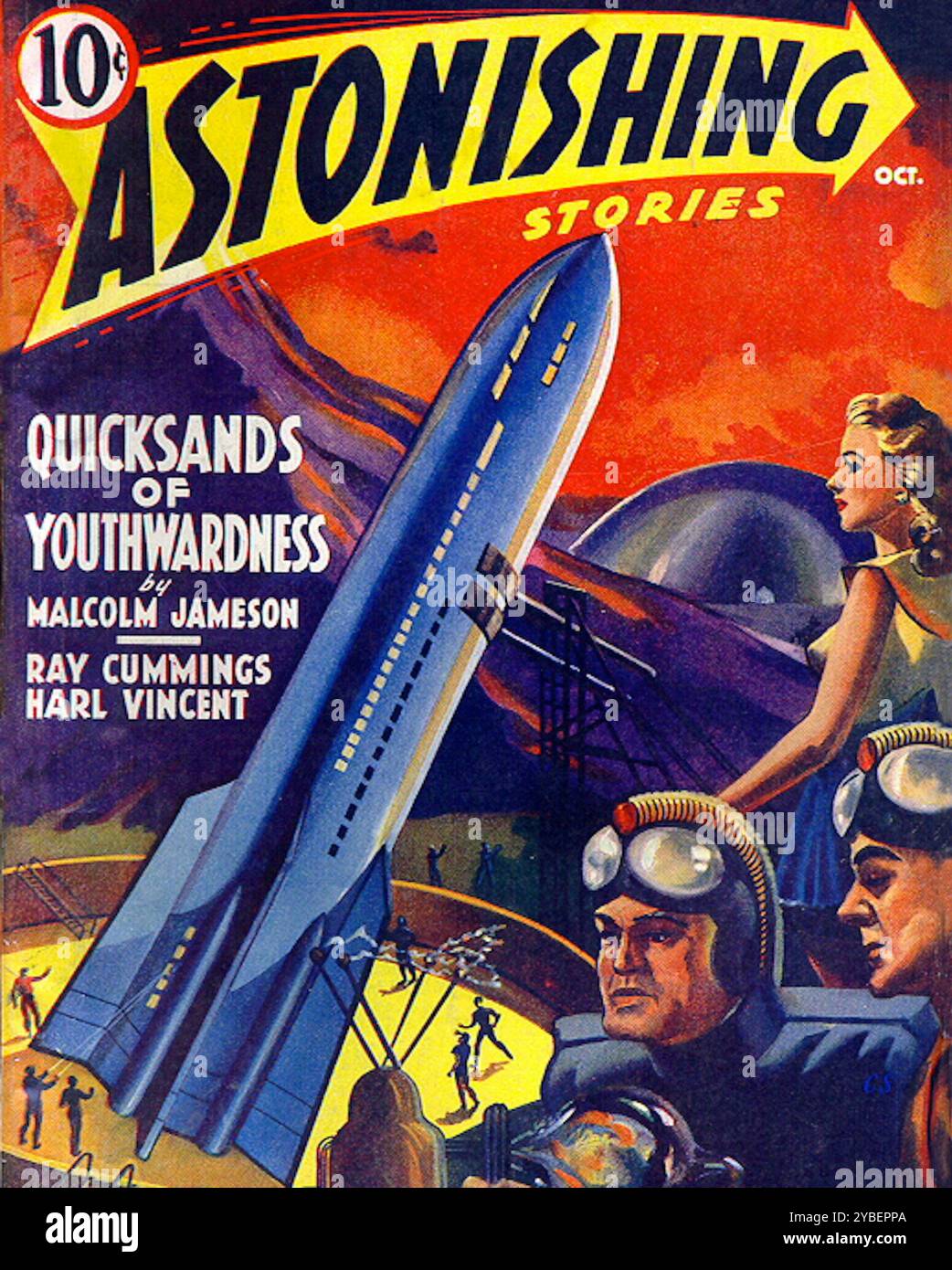Astonishing Stories vol 2 n. 1 ottobre 1940. Foto Stock