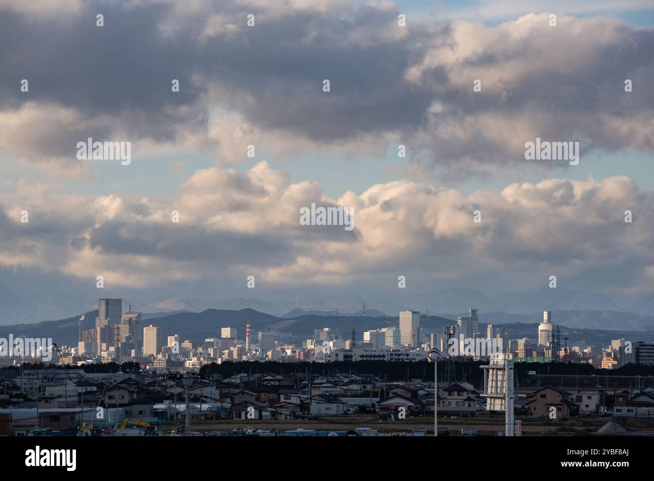 Sendai Arahama Elementary School tsunami Memorial, Sendai, Tōhoku, Giappone Foto Stock