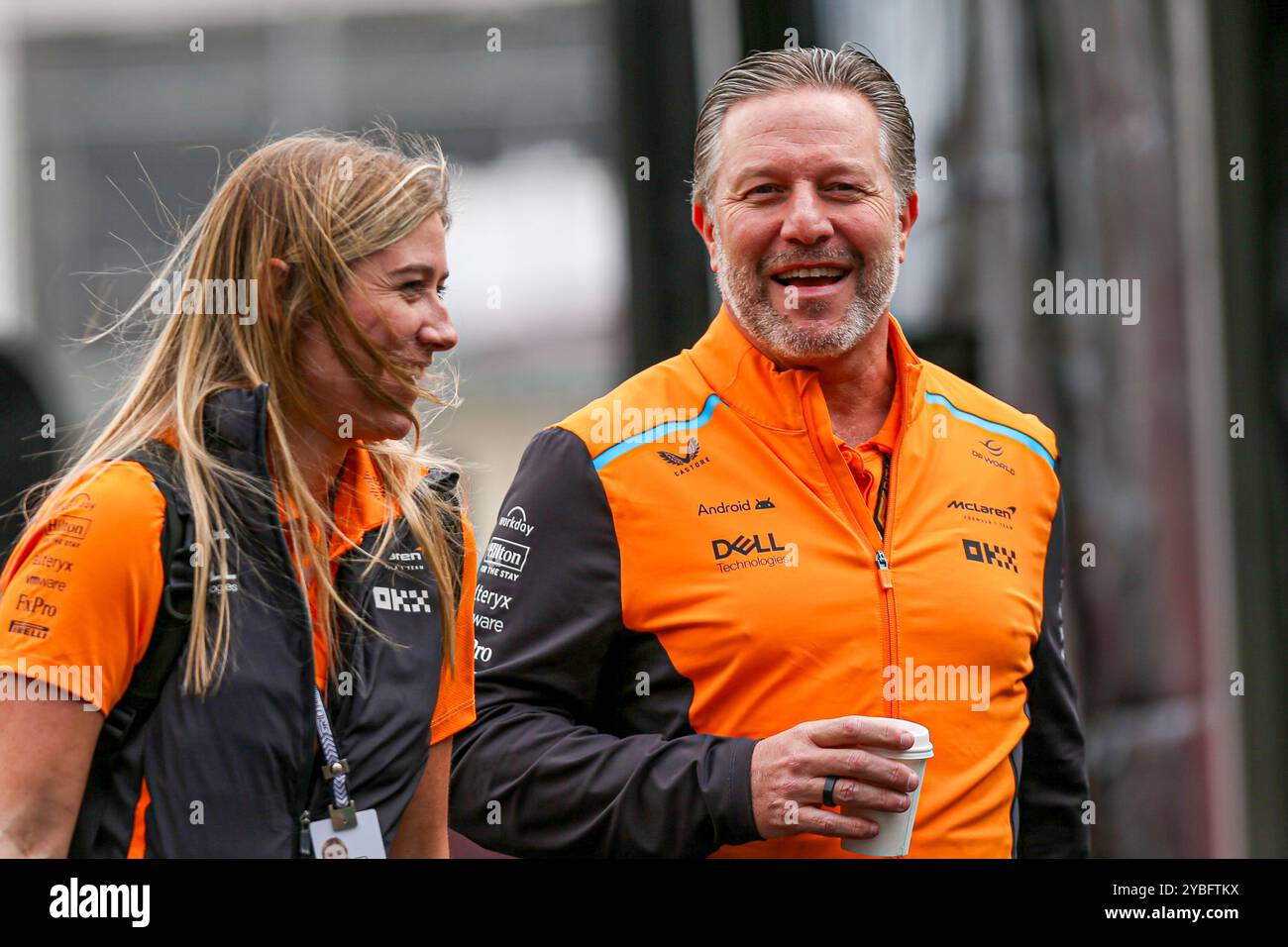 Austin, Stati Uniti. 18 ottobre 2024. Zak Brown, CEO del team McLaren F1, durante il Gran Premio degli Stati Uniti di Formula 1 Pirelli 2024. Crediti: Alessio Morgese/Alessio Morgese/Emage/Alamy live news Foto Stock