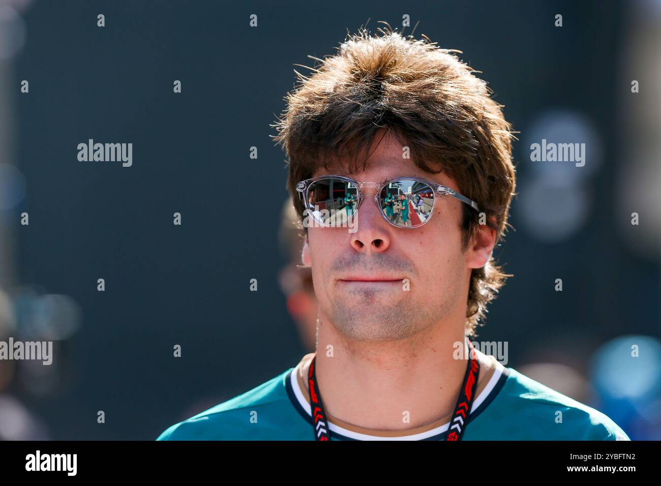 Austin, Stati Uniti. 18 ottobre 2024. Lance Walk del Canada alla guida della (18) Aston Martin Aramco Cognizant F1 Team AMR24 Mercedes, durante la Formula 1 Pirelli United States Grand Prix 2024. Crediti: Alessio Morgese/Alessio Morgese/Emage/Alamy live news Foto Stock