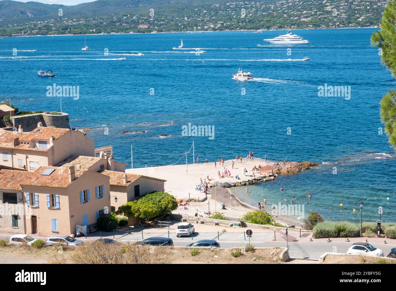 La Ponche e la Pesquière a Saint-Tropez, Francia, Europa, Costa Azzurra, Provenza, Europa. Foto Stock