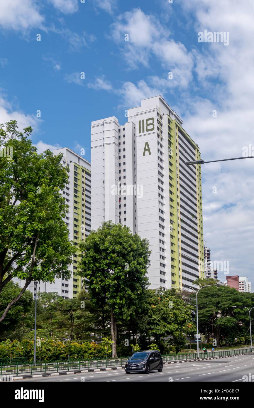 Complessi residenziali di appartamenti alti Bukit Merah, Singapore Foto Stock