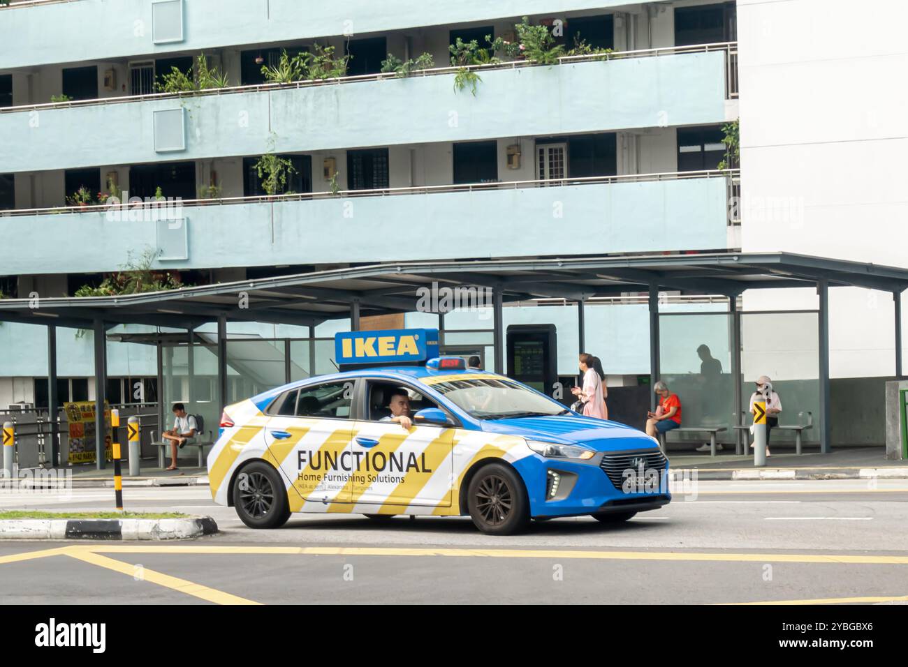 Auto funzionale IKEA sulla strada, Singapore Foto Stock