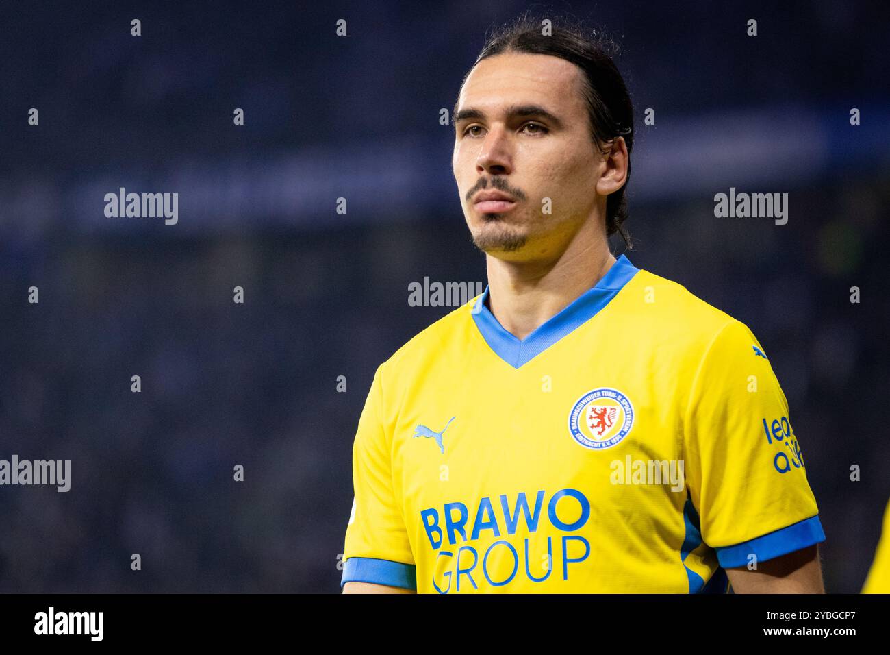 Berlino, Germania. 18 ottobre 2024. Rayan Philippe di Eintracht Braunschweig visto dopo il 2. Partita di Bundesliga tra Hertha Berlin e Eintracht Braunschweig all'Olympiastadion di Berlino. Credito: Gonzales Photo/Alamy Live News Foto Stock