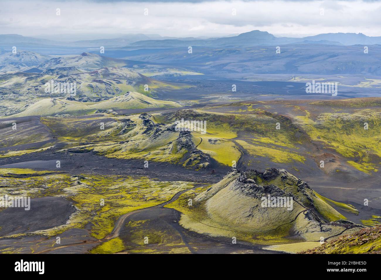 Crateri Lakagicar e Laki Foto Stock