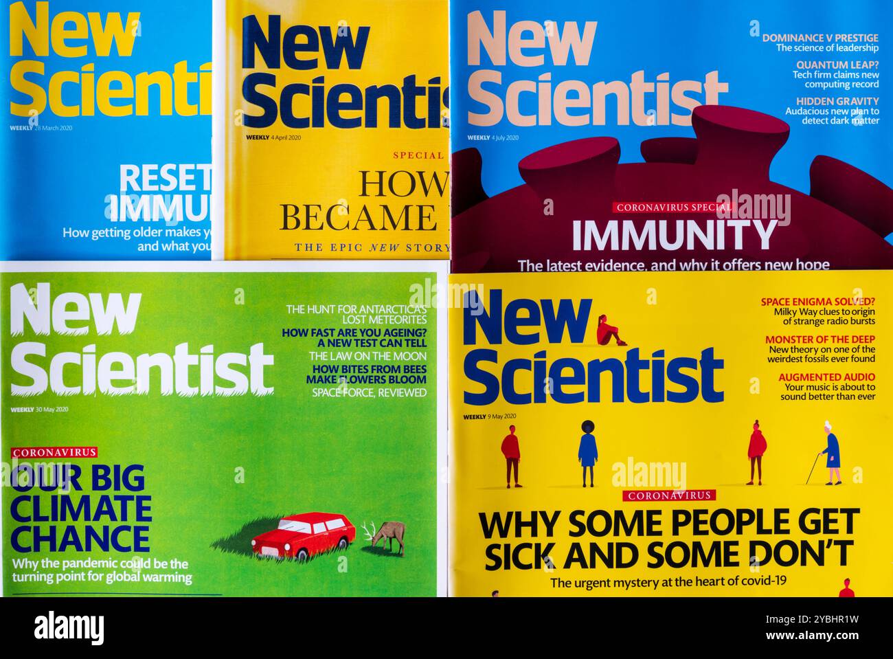 Copie della rivista New Scientist. Foto Stock