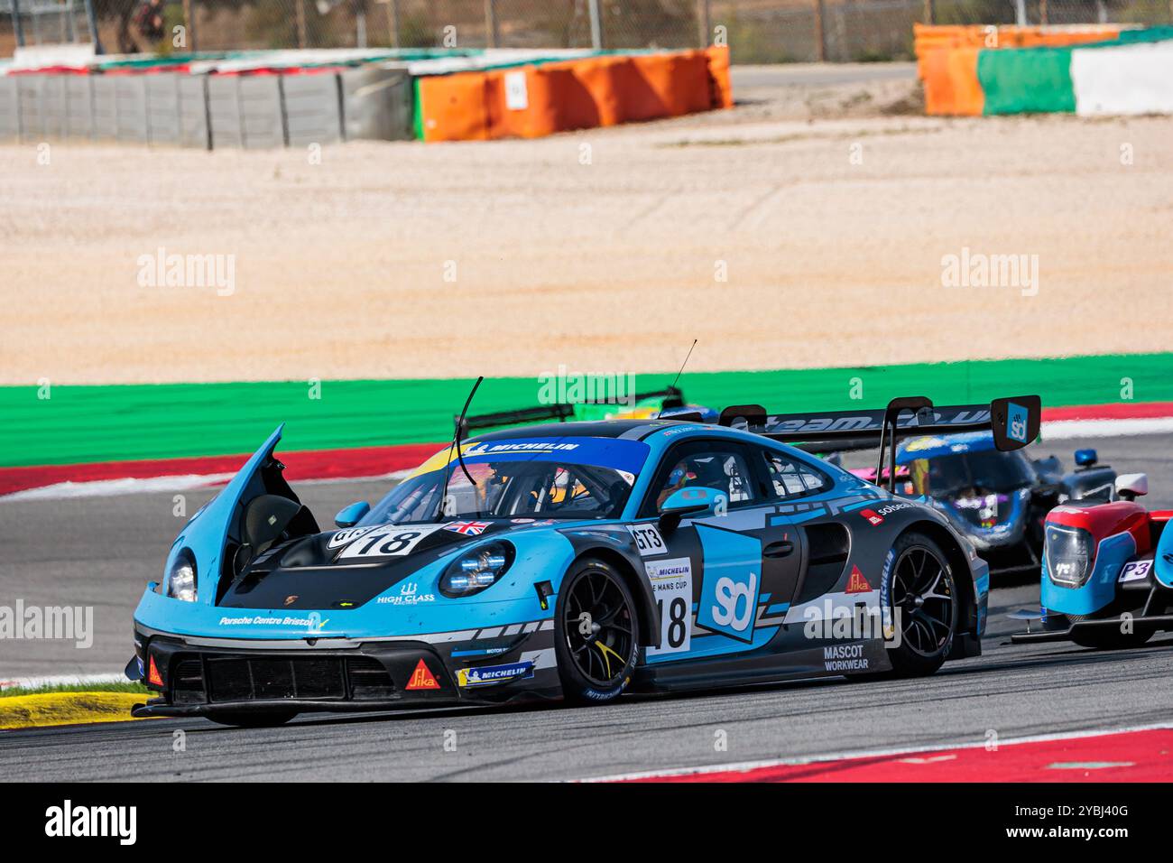 18 JONES Nicholas (gbr), MALVERN Scott (gbr), High Class Racing, Porsche 911 GT3 R (992), azione durante il 6° round della Michelin le Mans Cup 2024 sul circuito Internazionale di Algarve dal 16 al 19 ottobre 2024 a Portimao, Portogallo - Photo Germain Hazard/DPPI Credit: DPPI Media/Alamy Live News Foto Stock