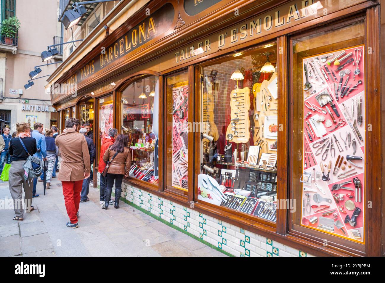 Pi piazza nel quartiere Gotico di Barcellona, Spagna Foto Stock