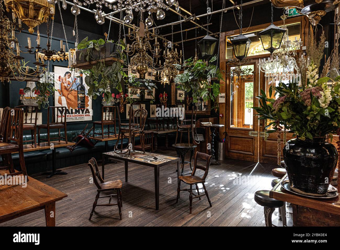 Interno del Brunswick House Restaurant , Londra , Regno Unito Foto Stock