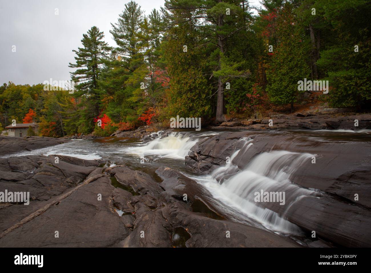 Cascate Wilson a Muskoka, Ontario, Canada. Foto Stock
