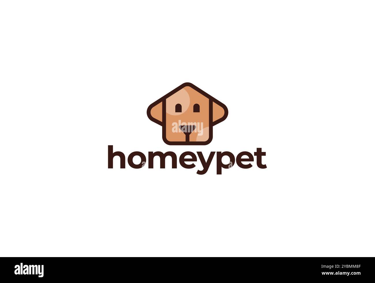 Negozio per animali domestici Logo Dog House Illustrazione Vettoriale