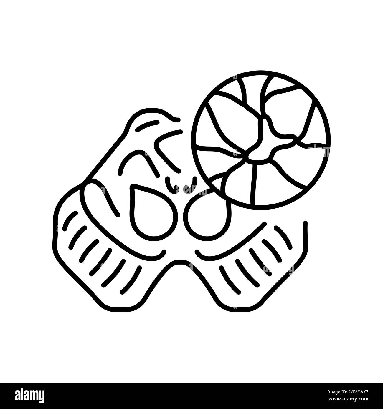 Icona nera della linea del morbo di Parkinson. Segni per pagina Web, app mobile, pulsante, logo. Pulsante isolato vettore. Traccia modificabile. Illustrazione Vettoriale