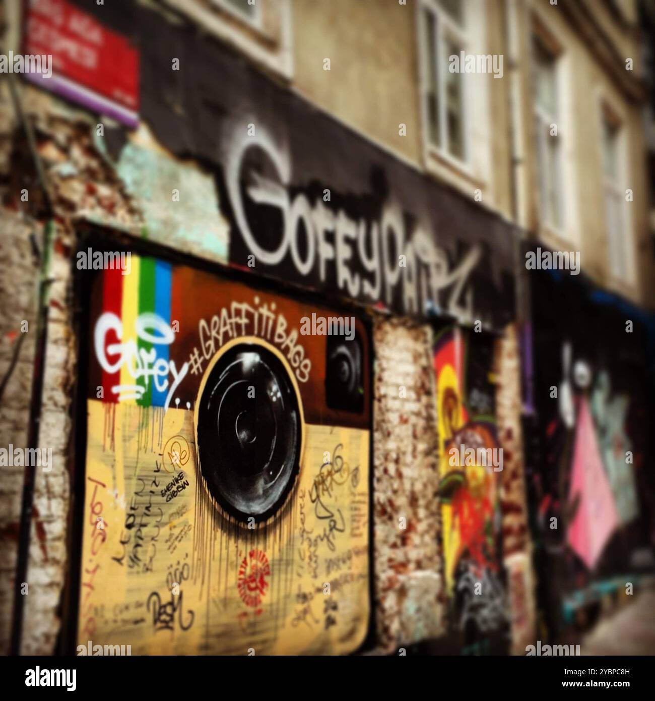 Istanbul Street Graffiti Foto Stock