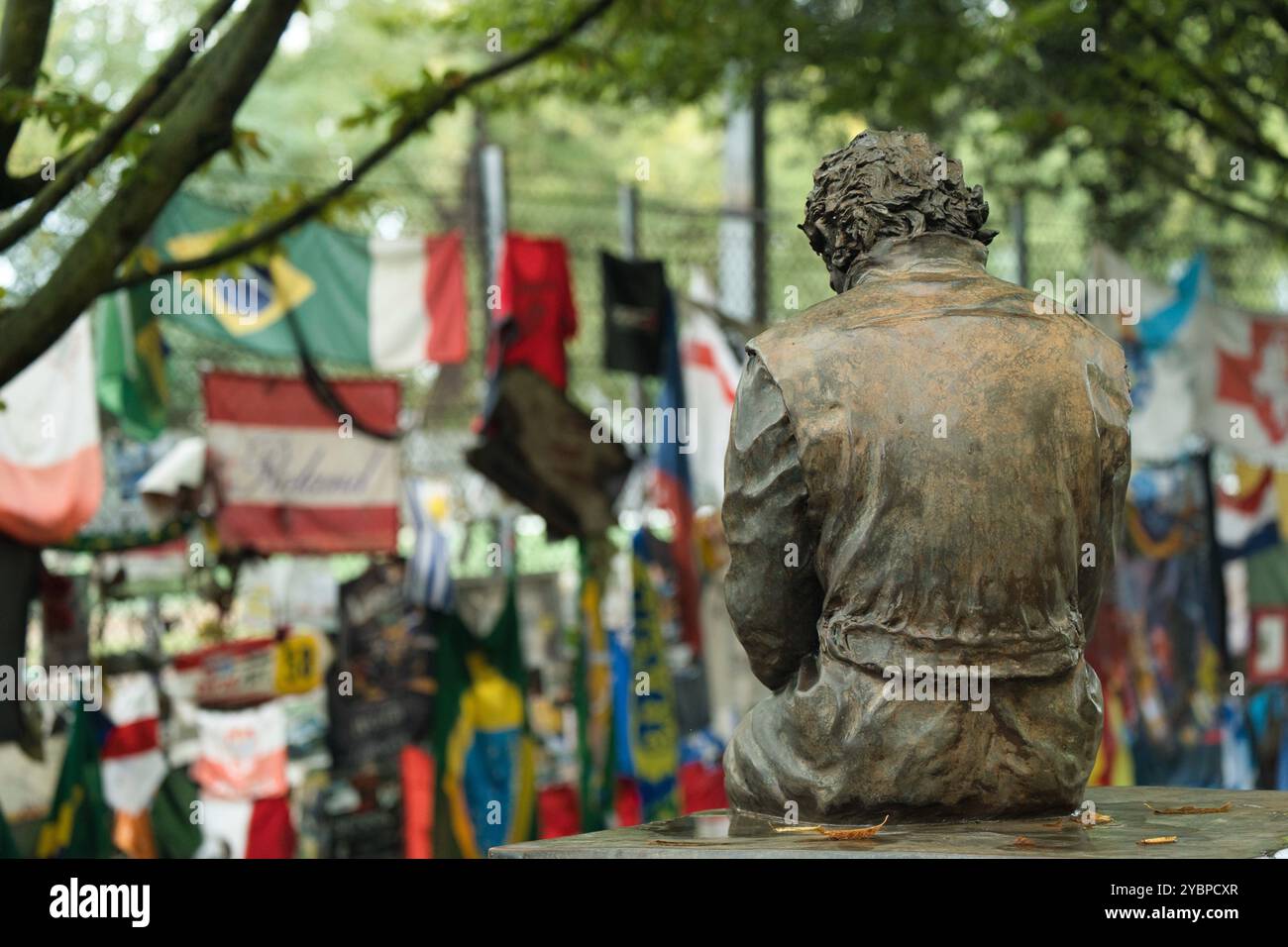 Ayrton Senna Memorial all'interno del circuito Enzo e Dino Ferrari, Imola, Italia. Foto Stock