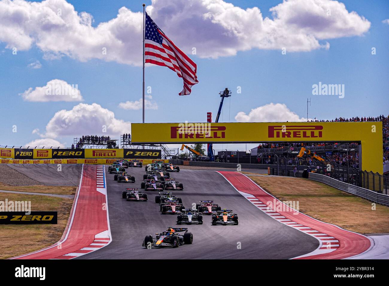 Austin, Stati Uniti. 19 ottobre 2024. Inizio della Sprint Race del Gran Premio degli Stati Uniti di Formula 1 Pirelli 2024, in programma sul circuito delle Americhe di Austin, TX (USA) 18-20 settembre 2024 credito: Alessio De Marco/Alamy Live News Foto Stock