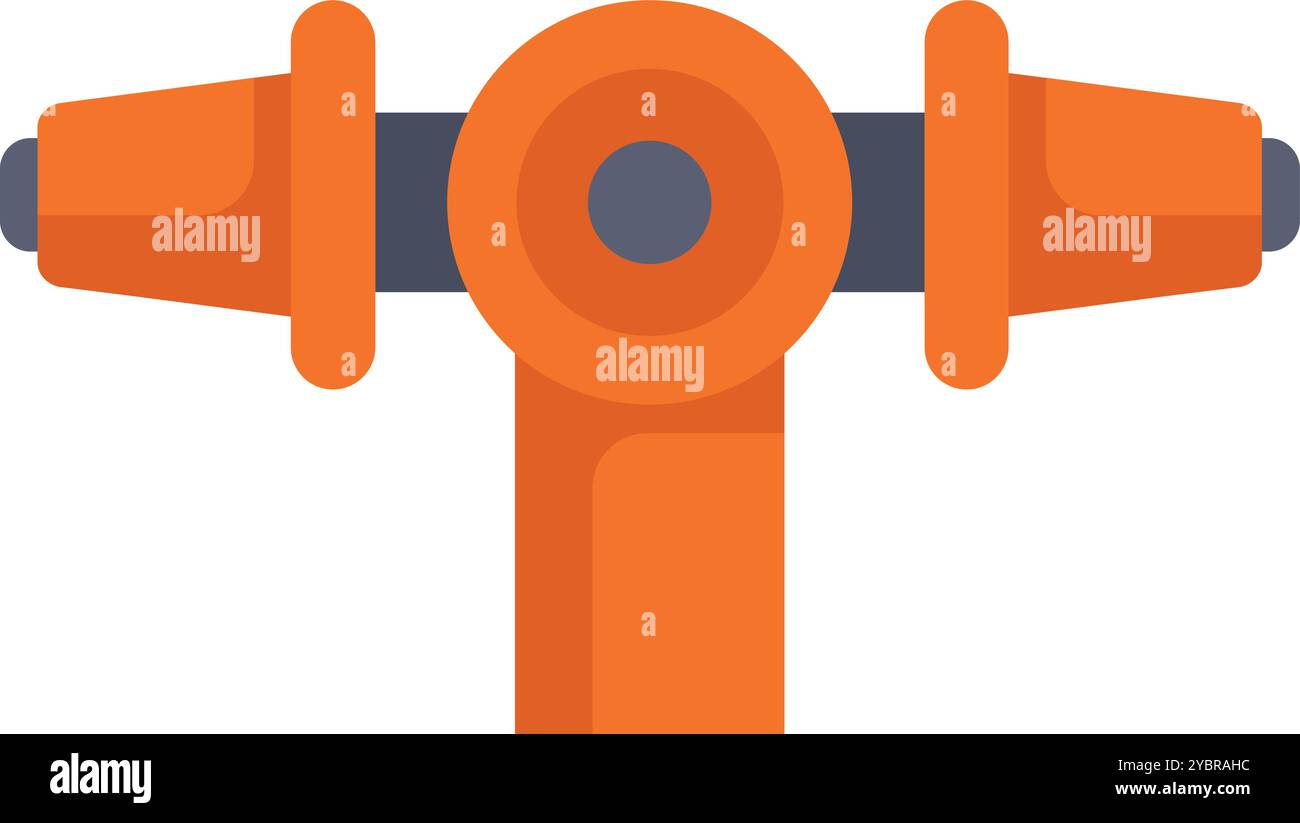 Idrante antincendio in attesa, pronto a fornire acqua per estinguere gli incendi e garantire la sicurezza pubblica Illustrazione Vettoriale