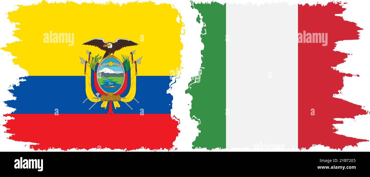 Bandiera D'ondeggiamento Dell'Ecuador Su Fondo Bianco Immagine Stock