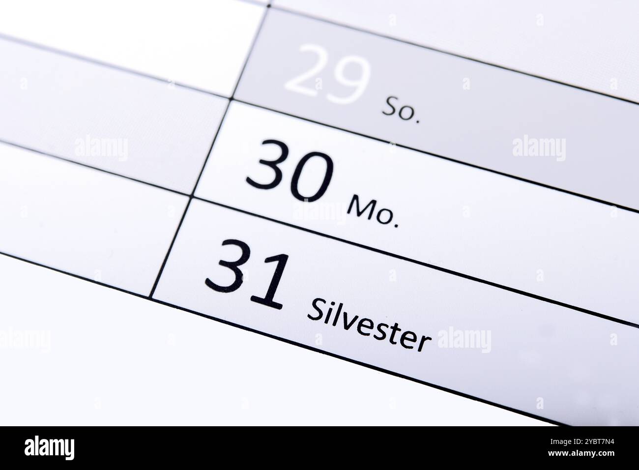 L'ultimo giorno del vecchio anno Foto Stock