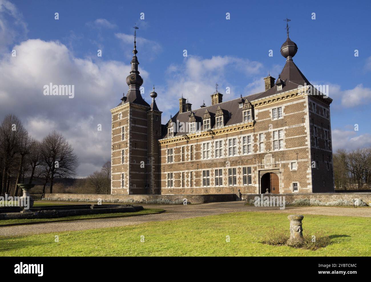 Eijsden castello tra i villaggi e Laag-Caestert Eijsden nella provincia olandese del Limburgo Foto Stock