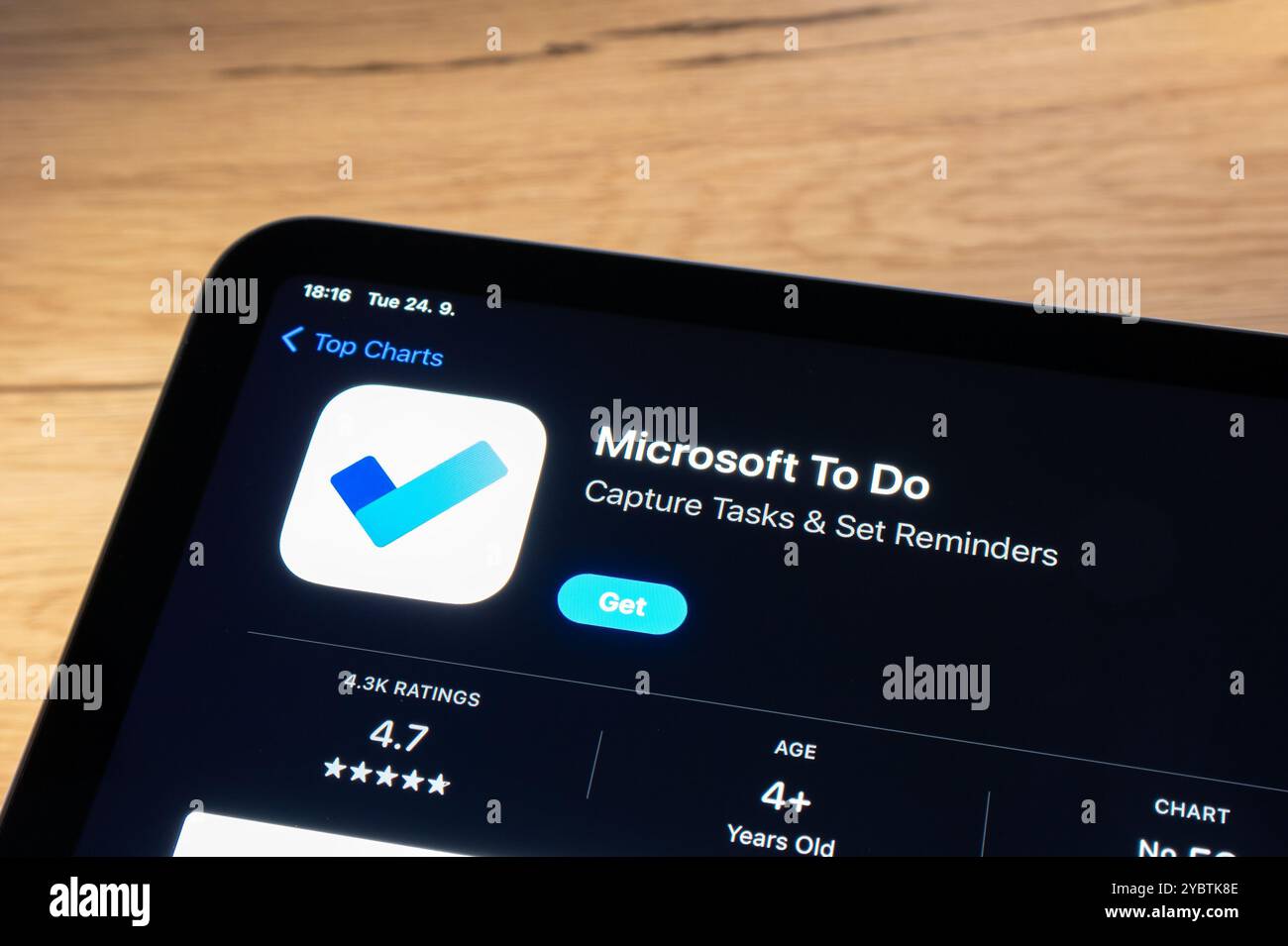 OSTRAVA, CECHIA - 24 SETTEMBRE 2024: App store con Microsoft To Do Remember app da installare Foto Stock