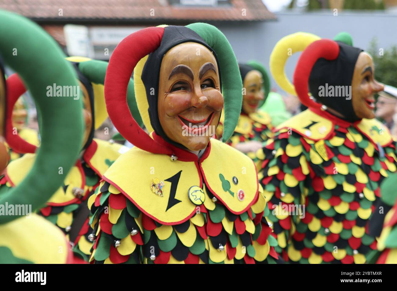 Grande sfilata di carnevale svevo-alemenico Foto Stock