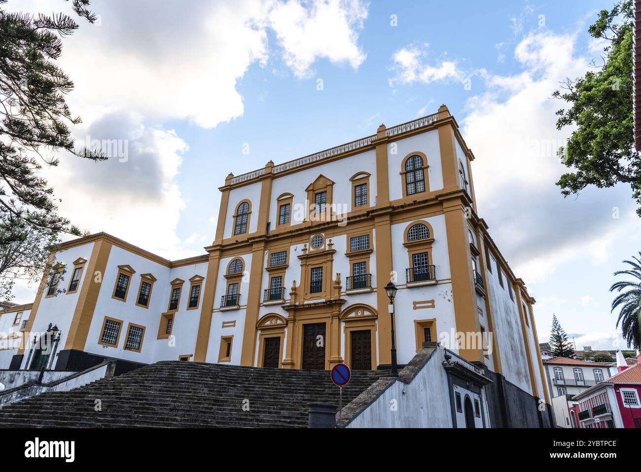 Palacio dos Capitaes Generais o Palazzo dei capitani generali nella città vecchia di Angra do Heroismo, isola di Terceira, Azzorre Foto Stock
