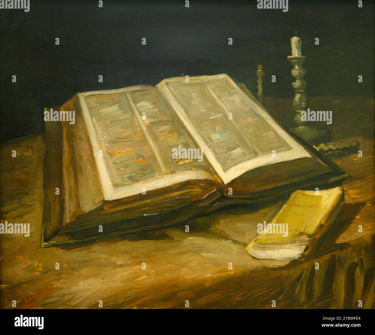 Vincent van Gogh natura morta con Bibbia 1885 Foto Stock
