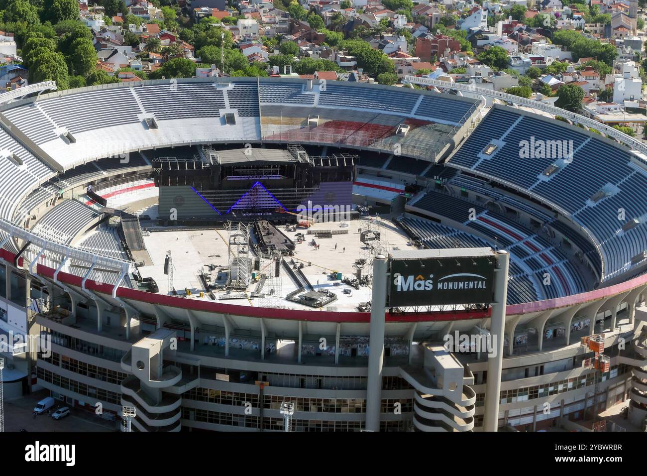 Buenos Aires in Argentina: Lo stadio di calcio del Club Atlético River Plate, Estadion Monumental Foto Stock