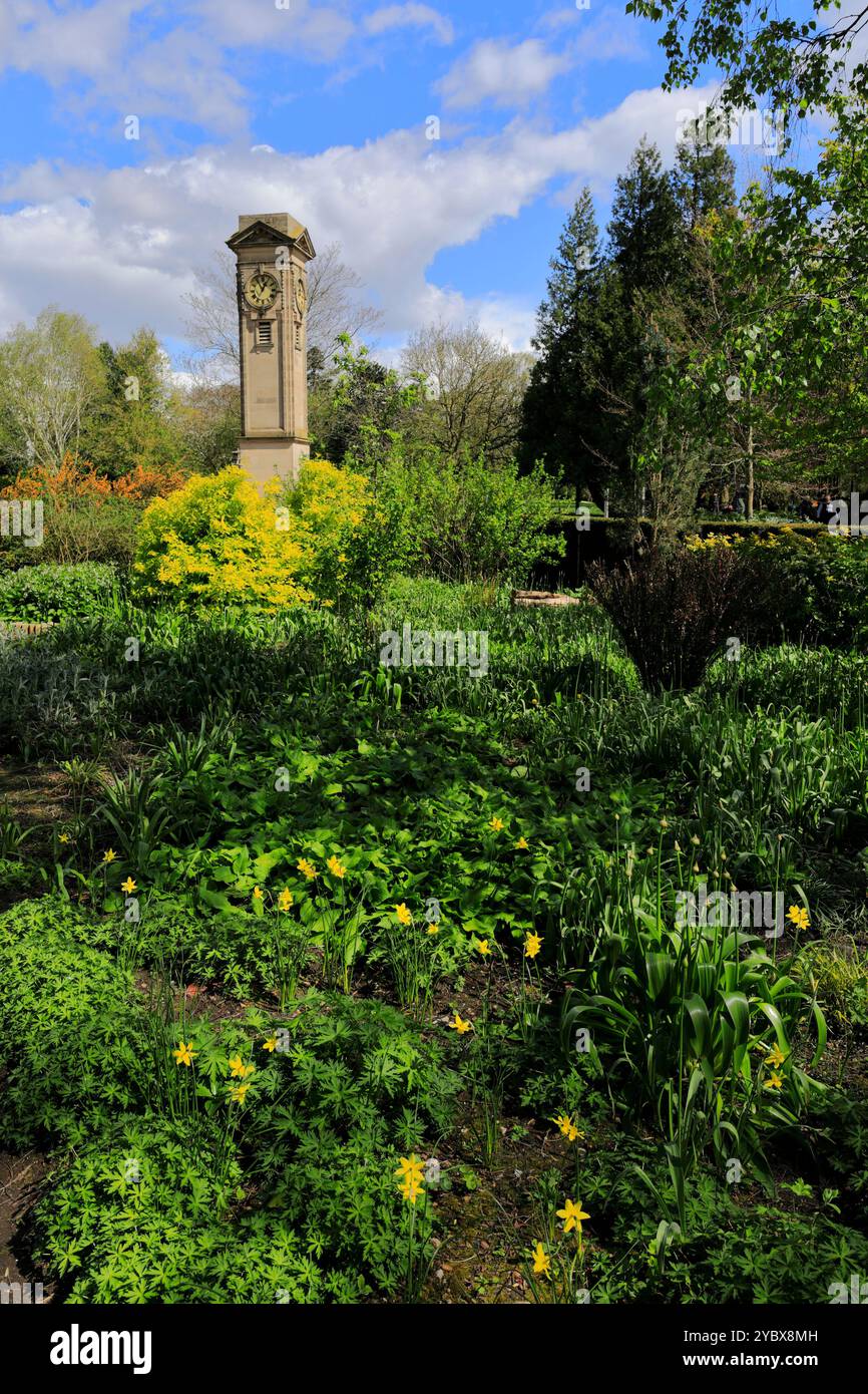 Il giardino sensoriale di Jephson Gardens, Royal Leamington Spa Town, Warwickshire County, Inghilterra, Regno Unito Foto Stock