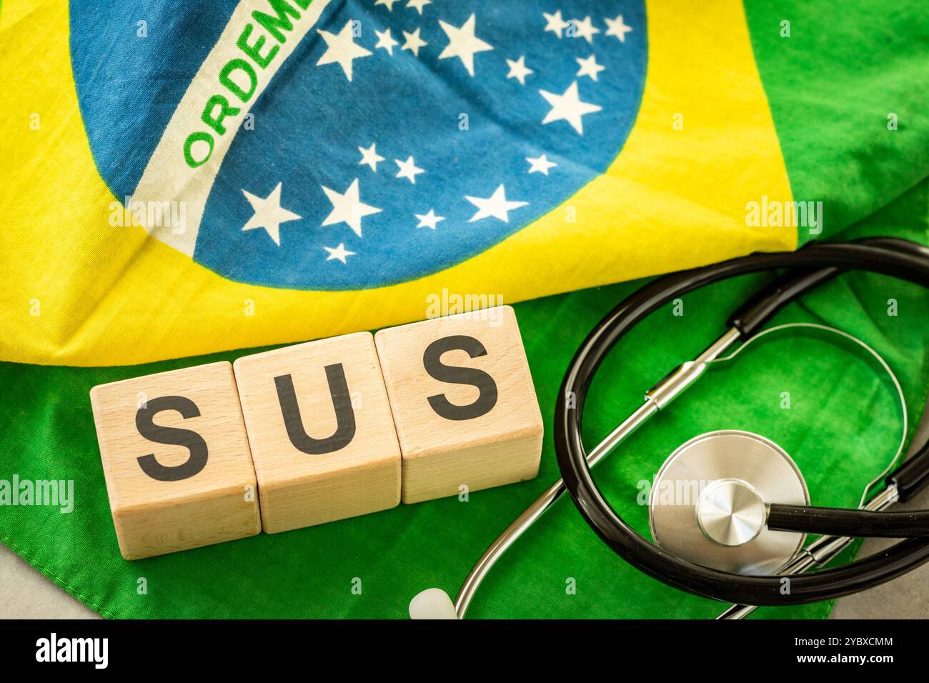 SUS sistema sanitario brasiliano finanziato da fondi pubblici. Foto Stock