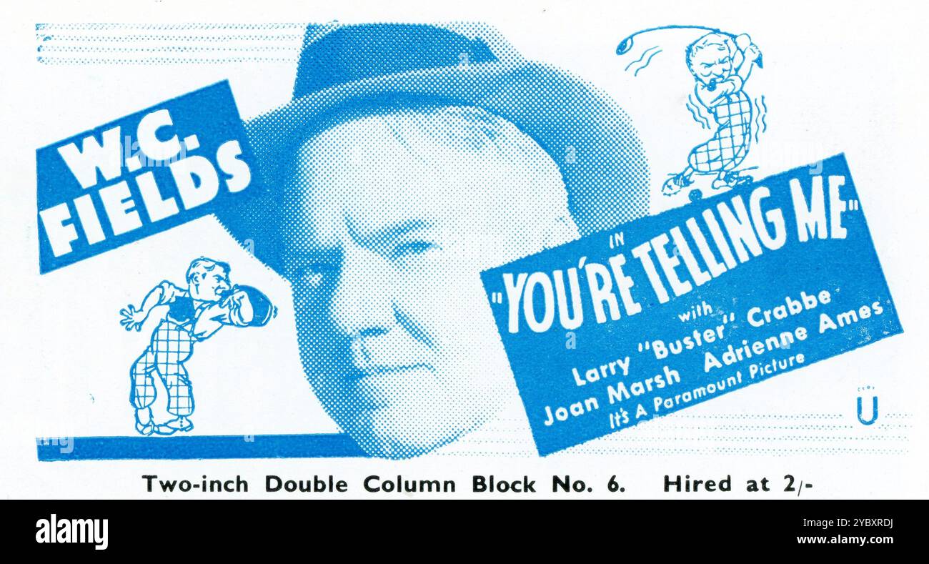 W.C. FIELDS IN ME LO STAI DICENDO! 1934 regista ERLE C. KENTON storia Julian Street Paramount Pictures Foto Stock