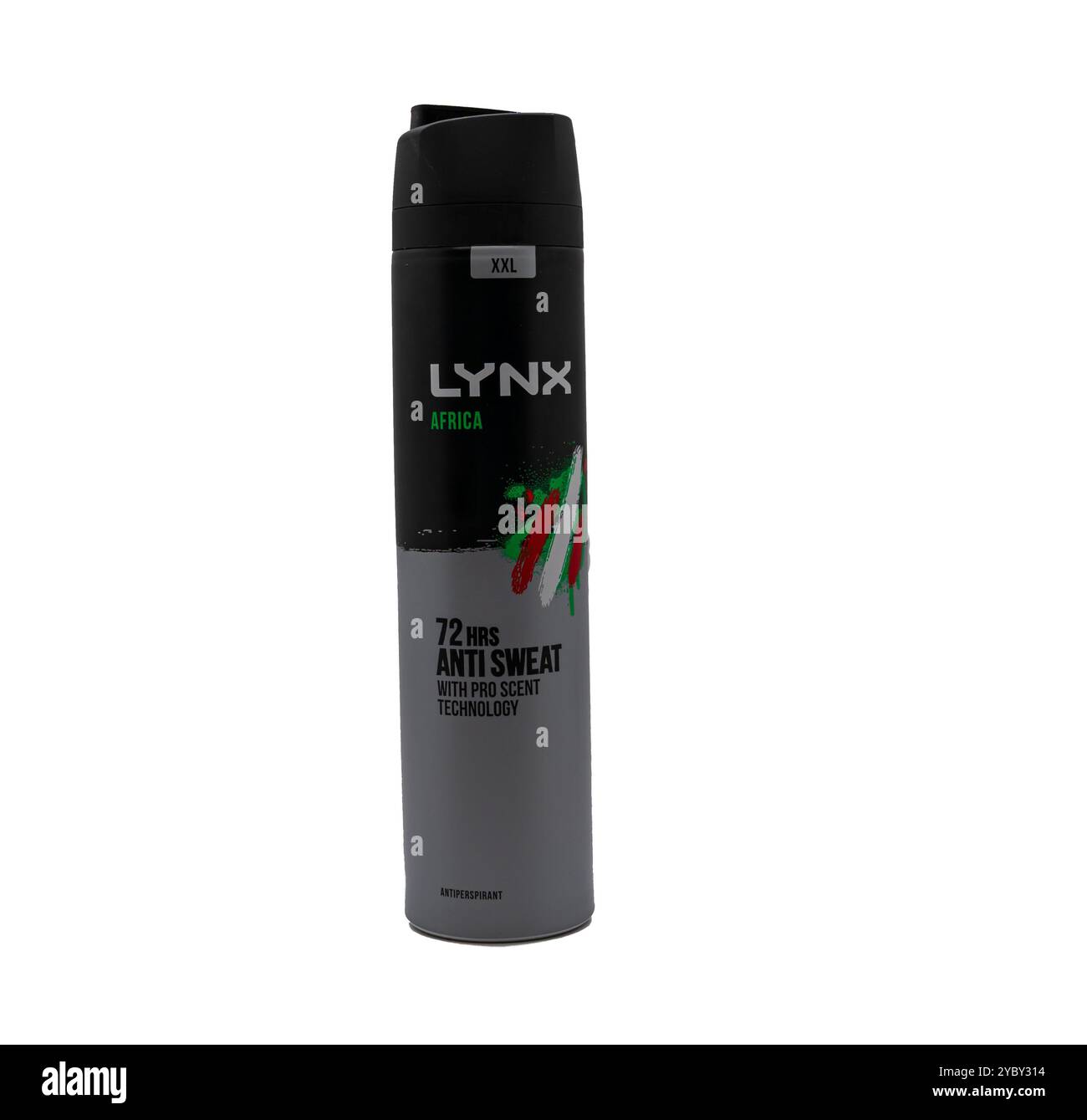 Wolverhampton Regno Unito – 19 ottobre 2024: Lattina di deodorante maschile o spray per il corpo, Lynx un marchio di Unilever una multinazionale britannica di beni di consumo com Foto Stock