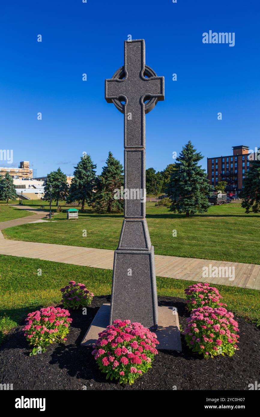 Irish Settlers Memorial, Charlottetown, Prince Edward Island, Canada Foto Stock