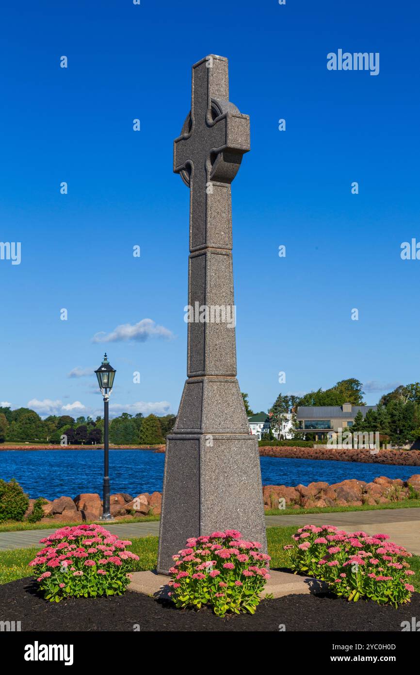 Irish Settlers Memorial, Charlottetown, Prince Edward Island, Canada Foto Stock