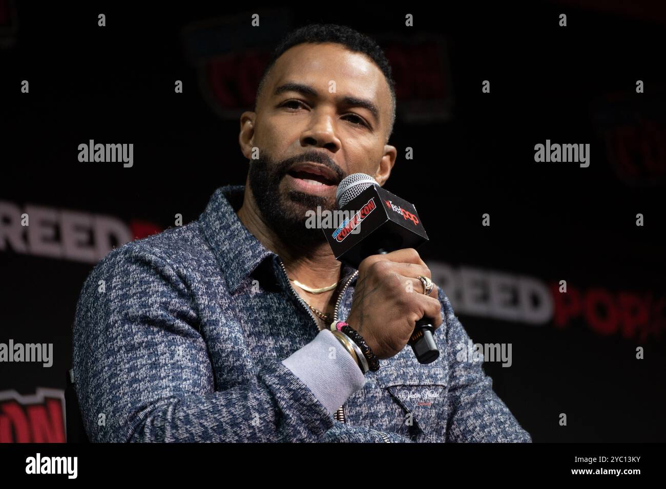 New York, USA, 19 ottobre 2024. Omari Hardwick, attore. New York, Stati Uniti. Regista e cast del prossimo film Star Trek: Sezione 31. Crediti: M. Stan Reaves/Alamy Live News Foto Stock