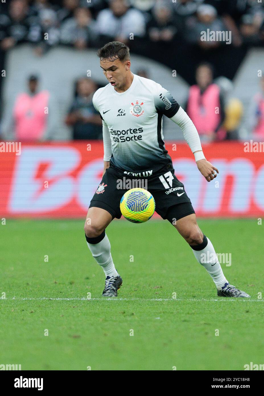 São Paolo, Brasile. 20 ottobre 2024. Calcio - semifinale di Coppa del Brasile - Corinthians vs Flamengo-RJ - partita valida per la semifinale della Coppa del Brasile 2024, tenutasi alla Neo Química Arena. Giovane di Corinthians durante in azione la partita. Crediti: Vilmar Bannach/Alamy Live News. Foto Stock