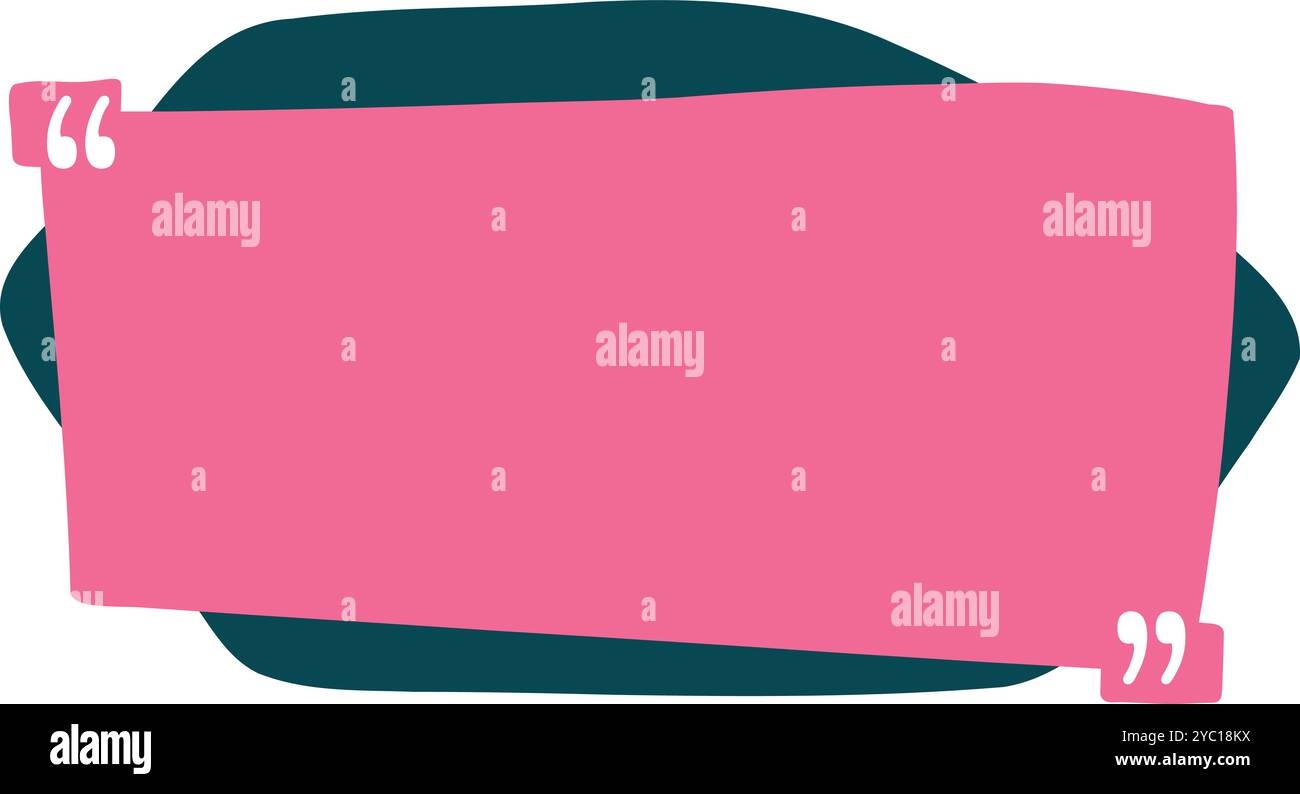 Riquadro preventivi. Citazione, cornice citazioni e modello di testo didascalia. Pronunciare le cornici delle virgolette, gli appunti delle citazioni o la bolla della finestra di dialogo Illustrazione Vettoriale