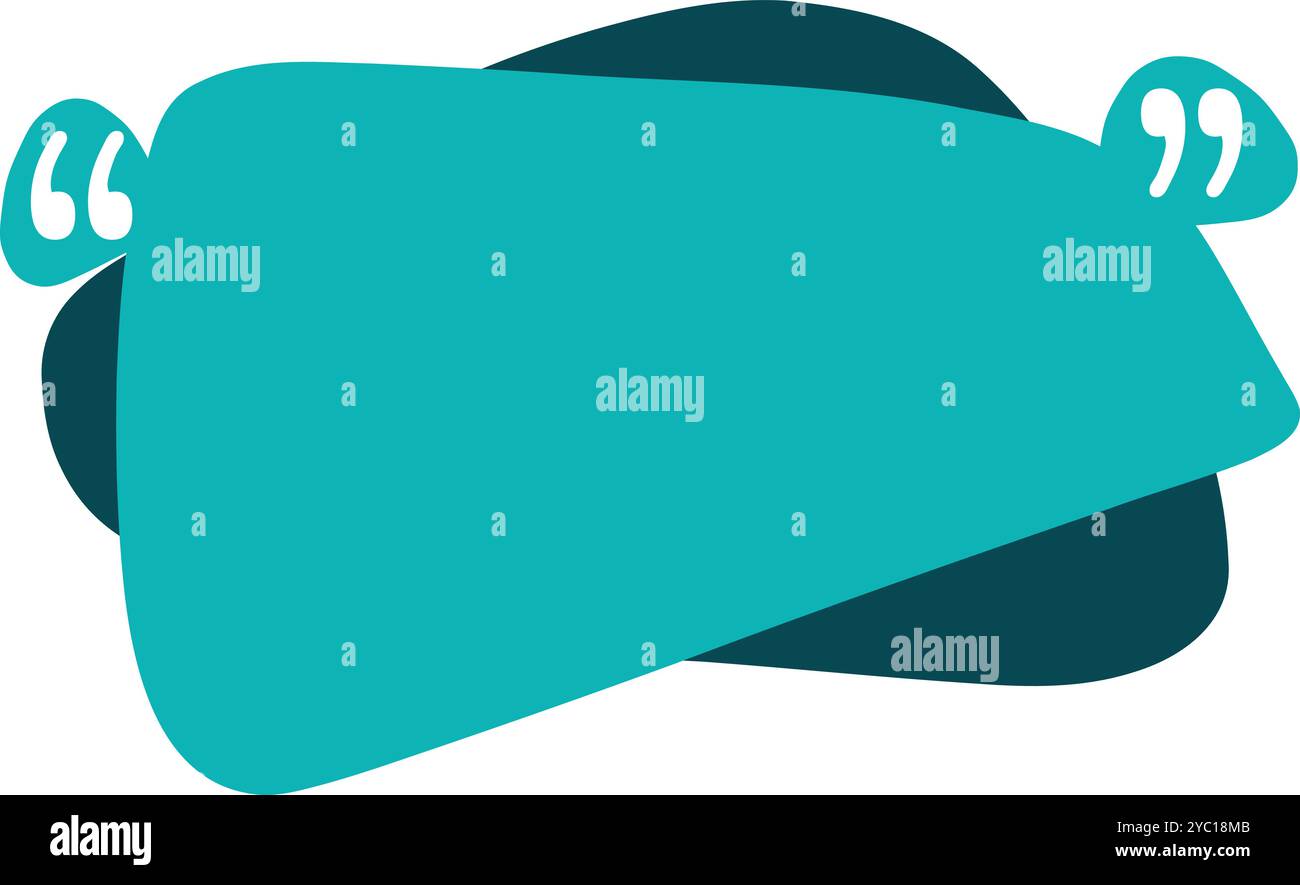 Riquadro preventivi. Citazione, cornice citazioni e modello di testo didascalia. Pronunciare le cornici delle virgolette, gli appunti delle citazioni o la bolla della finestra di dialogo Illustrazione Vettoriale