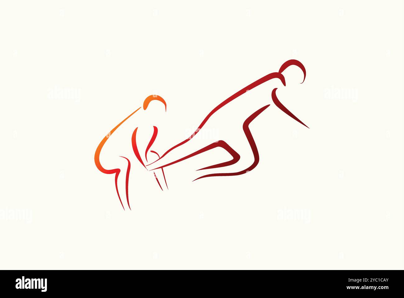 Kabaddi wrestling logo design vettoriale business brand idee creative editabili Illustrazione Vettoriale