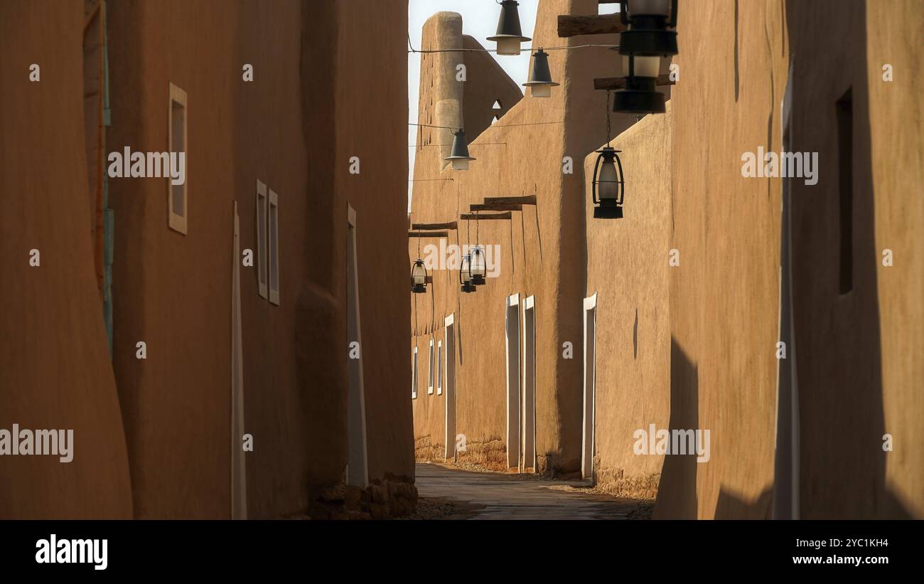 A Turaif, villaggio storico di Diriyah, architettura, edificio, Arabia Saudita, Medio Oriente, medio Oriente, Asia Foto Stock