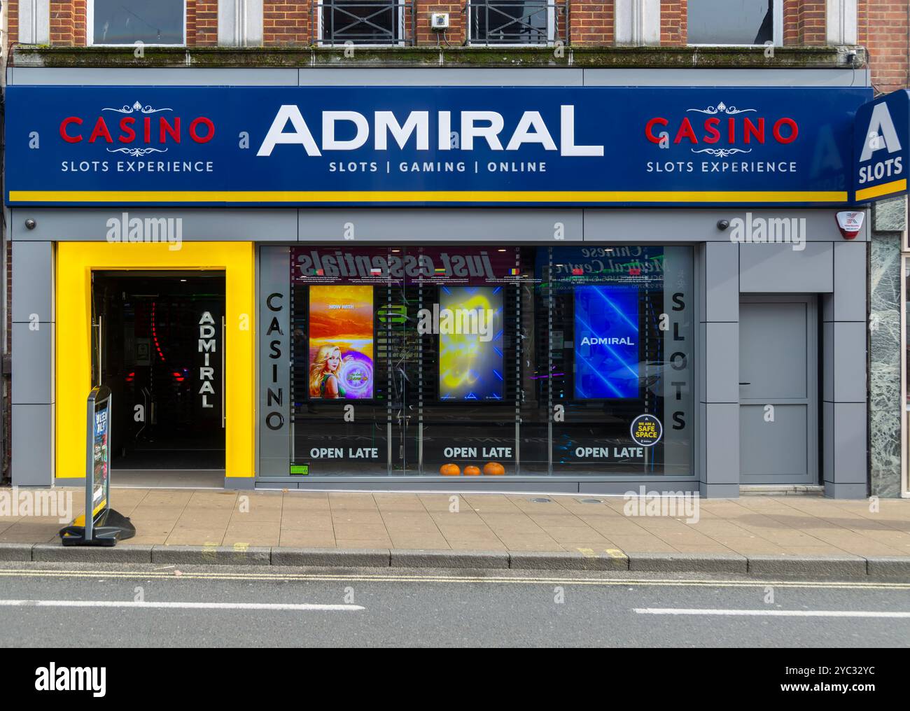 Admiral Casino Slots Gaming Experience Store, Upper Brook Street, Ipswich, Suffolk, Inghilterra, REGNO UNITO Foto Stock