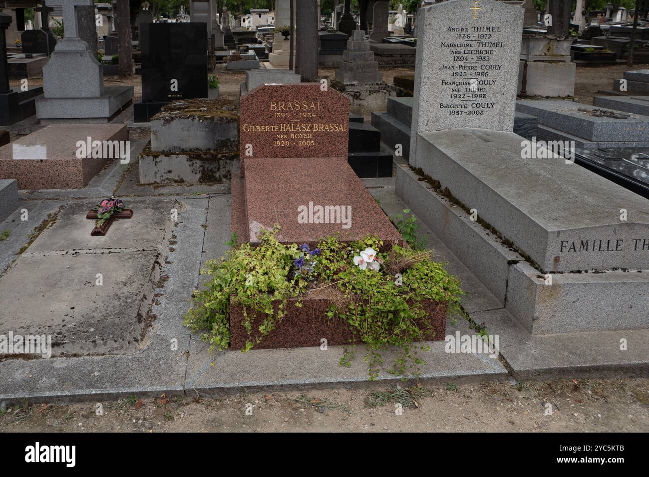 Tomba di Brassai nel cimitero di Montparnasse, Parigi Foto Stock