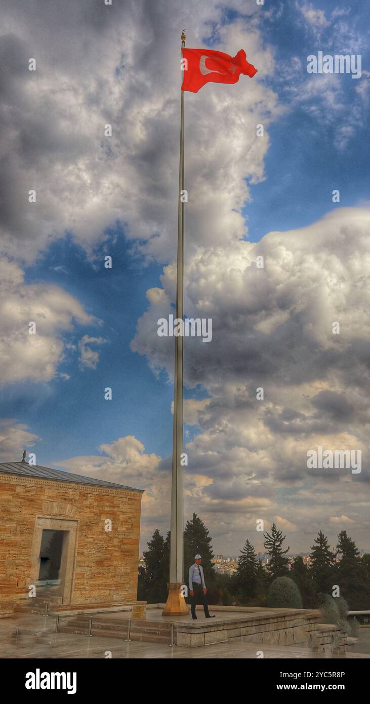 Mausoleo di Ataturk, Ankara, turchia Foto Stock