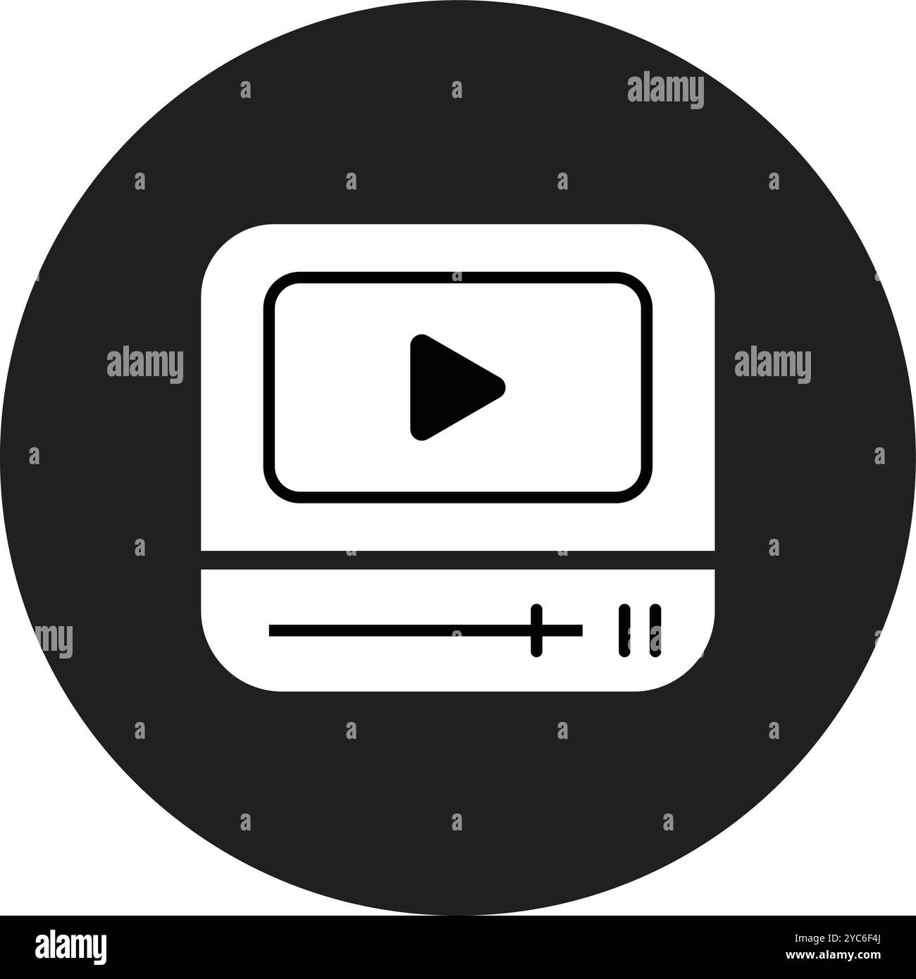 Video Player icon Illustrazione Vettoriale