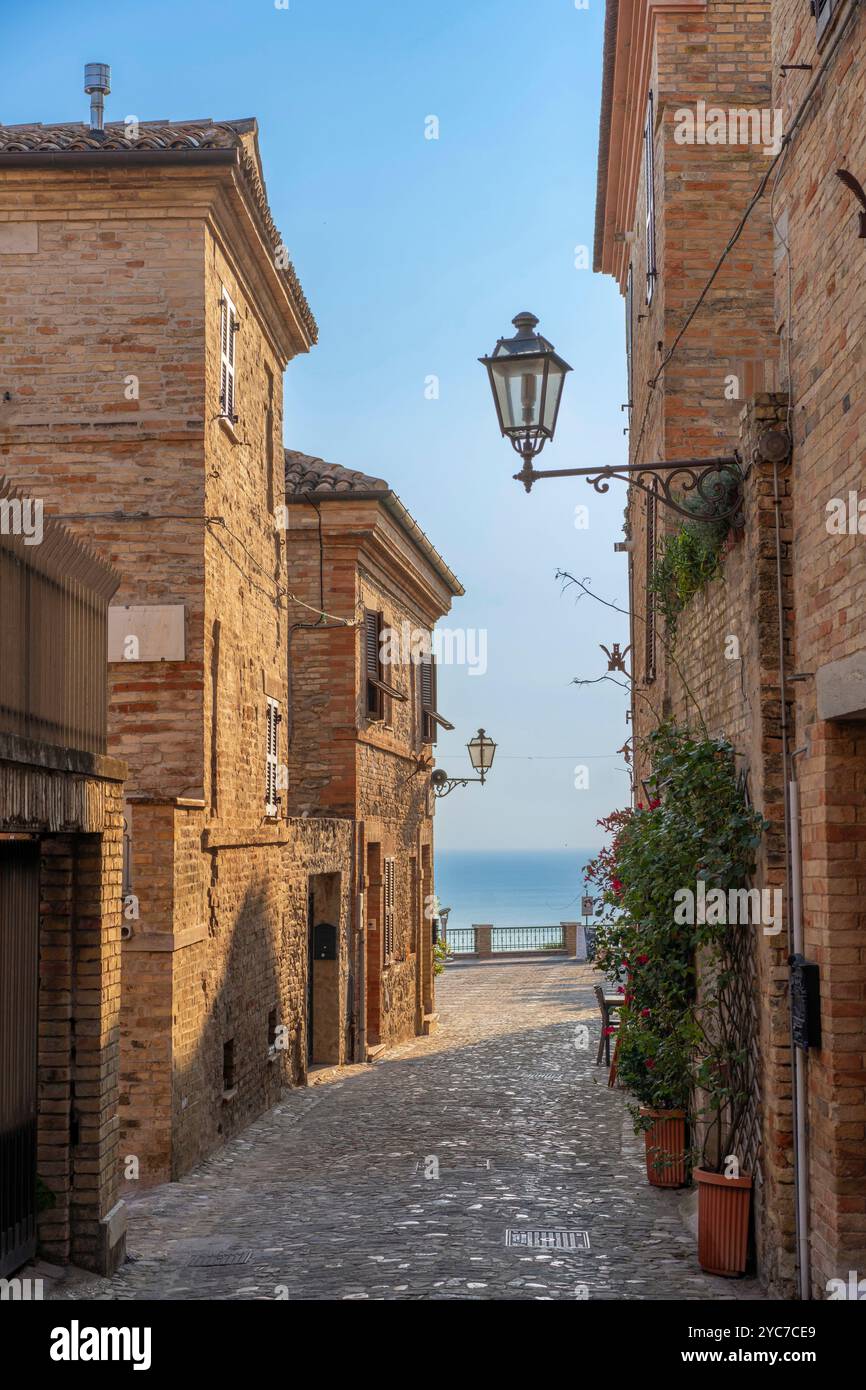 Via Piave, Torre di Palme, fermo, Ascoli Piceno, Marche, Italia Foto Stock
